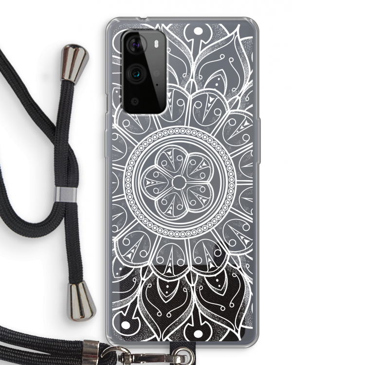 Roses Are Red: OnePlus 9 Pro Transparant Hoesje met koord