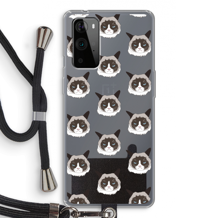 It's a Purrr Case: OnePlus 9 Pro Transparant Hoesje met koord