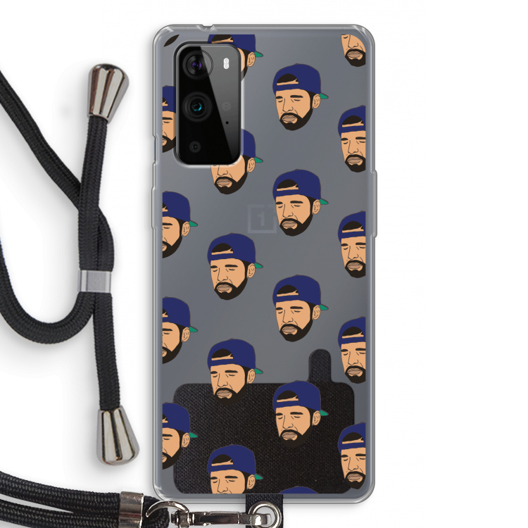 Drake Away: OnePlus 9 Pro Transparant Hoesje met koord