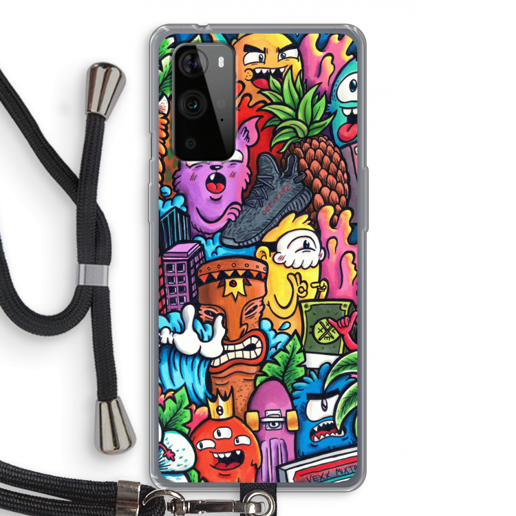 Vexx Mixtape: OnePlus 9 Pro Transparant Hoesje met koord