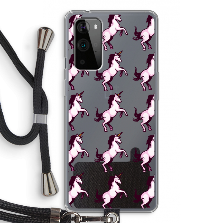 Musketon Unicorn: OnePlus 9 Pro Transparant Hoesje met koord