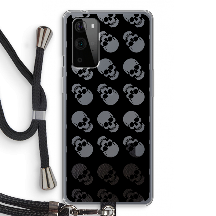 Musketon Skulls: OnePlus 9 Pro Transparant Hoesje met koord