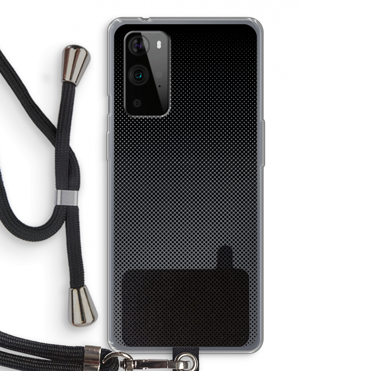 Musketon Halftone: OnePlus 9 Pro Transparant Hoesje met koord