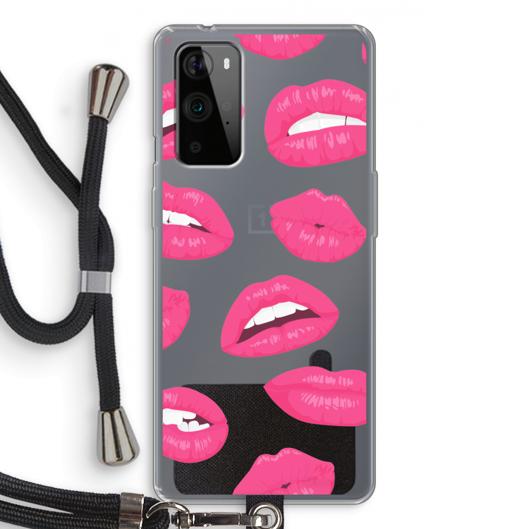 Bite my lip: OnePlus 9 Pro Transparant Hoesje met koord