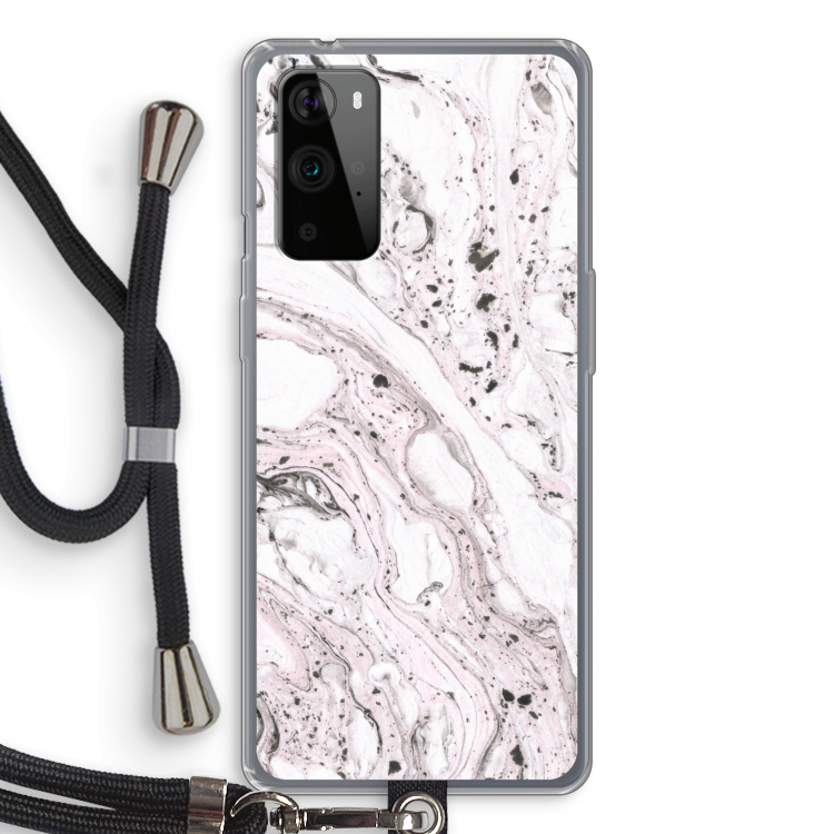 Mengelmoes: OnePlus 9 Pro Transparant Hoesje met koord