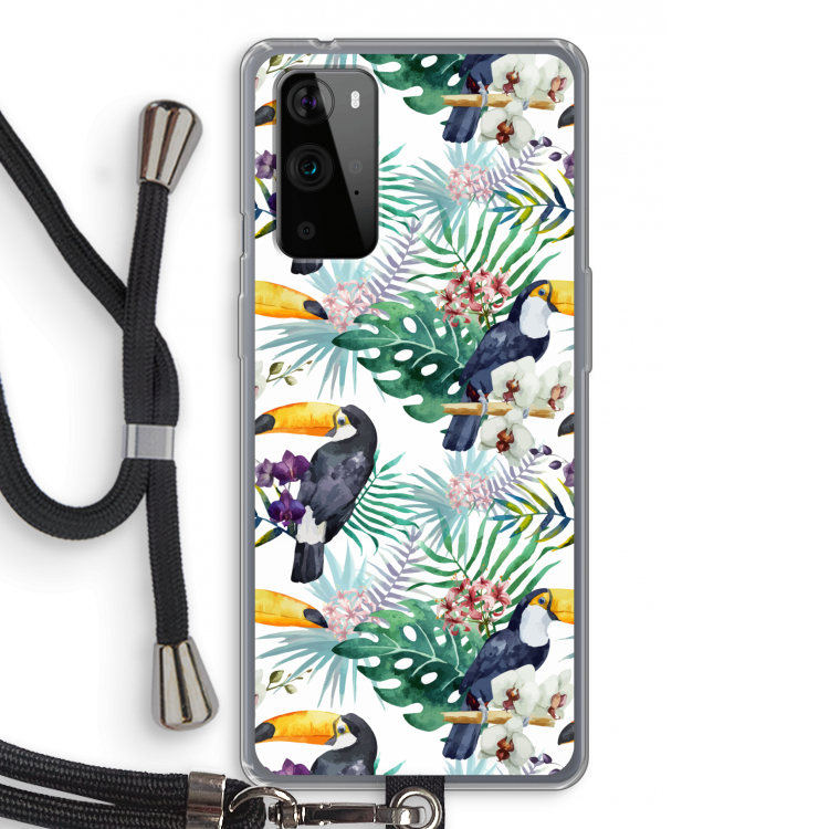 Tukans: OnePlus 9 Pro Transparant Hoesje met koord
