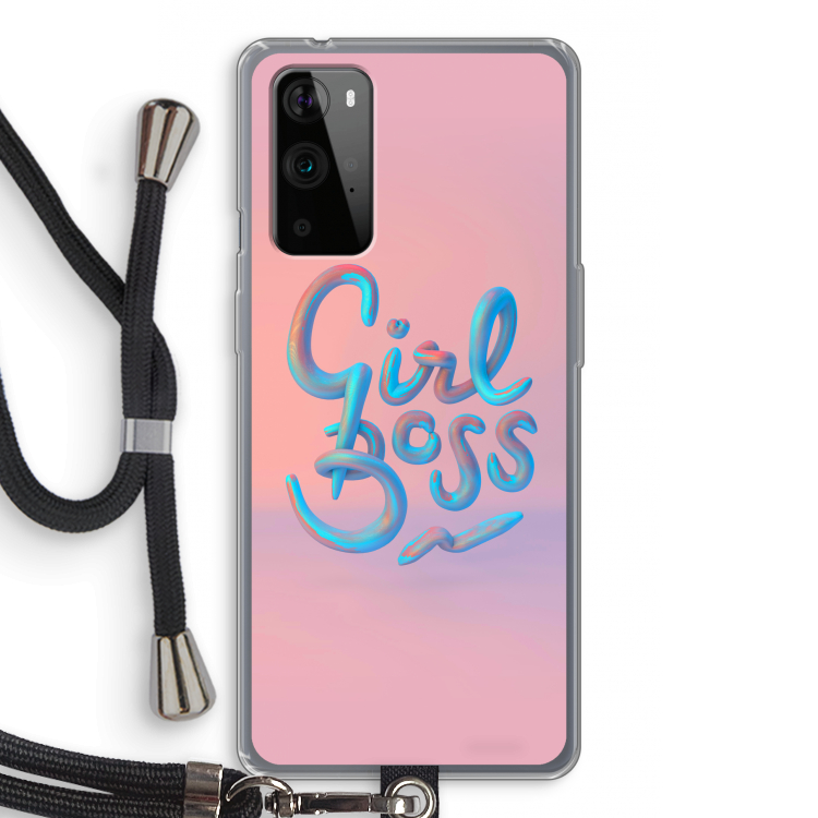 Girl boss: OnePlus 9 Pro Transparant Hoesje met koord