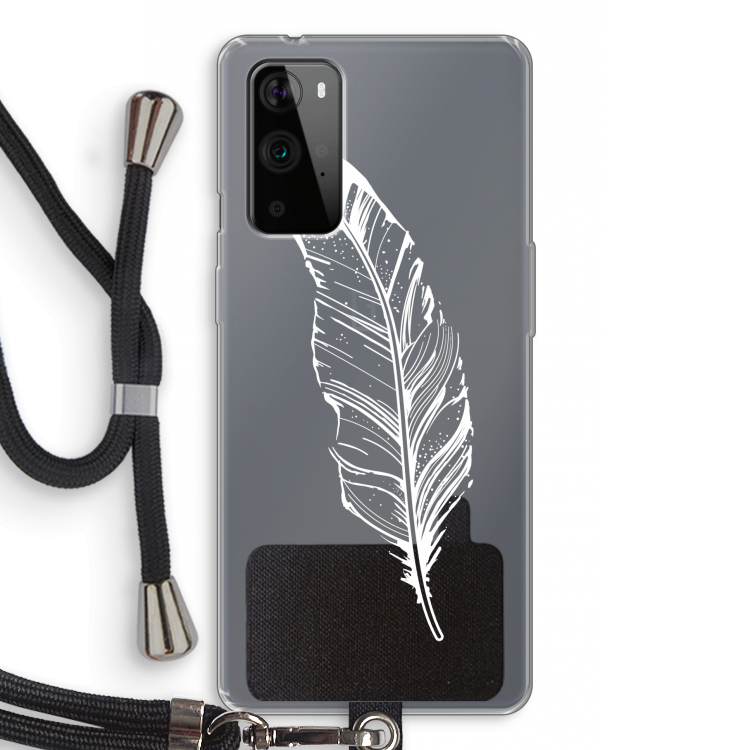 Pluim: OnePlus 9 Pro Transparant Hoesje met koord