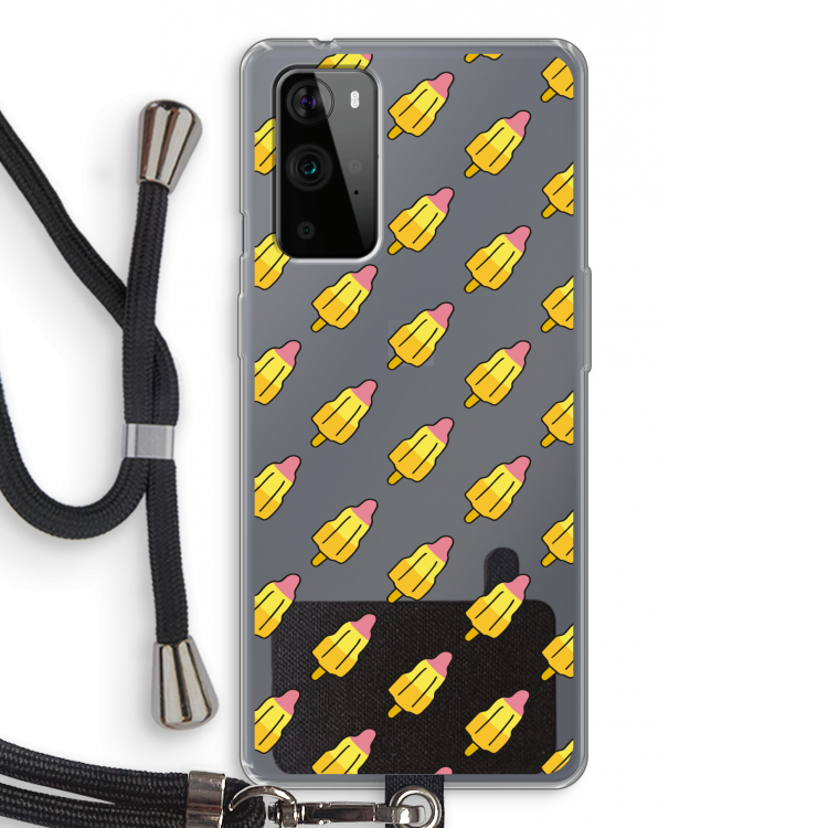Waterijsjes: OnePlus 9 Pro Transparant Hoesje met koord