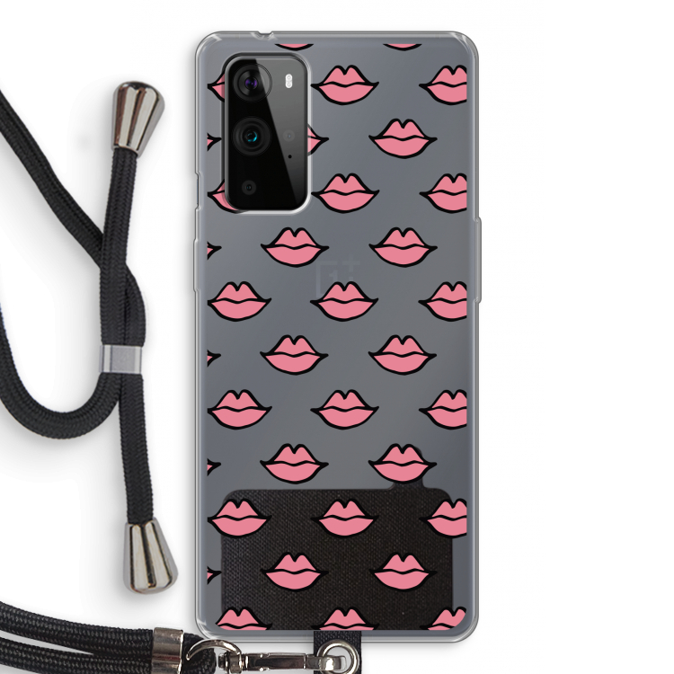 Lipjes: OnePlus 9 Pro Transparant Hoesje met koord