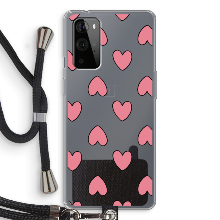 Ondersteboven verliefd: OnePlus 9 Pro Transparant Hoesje met koord