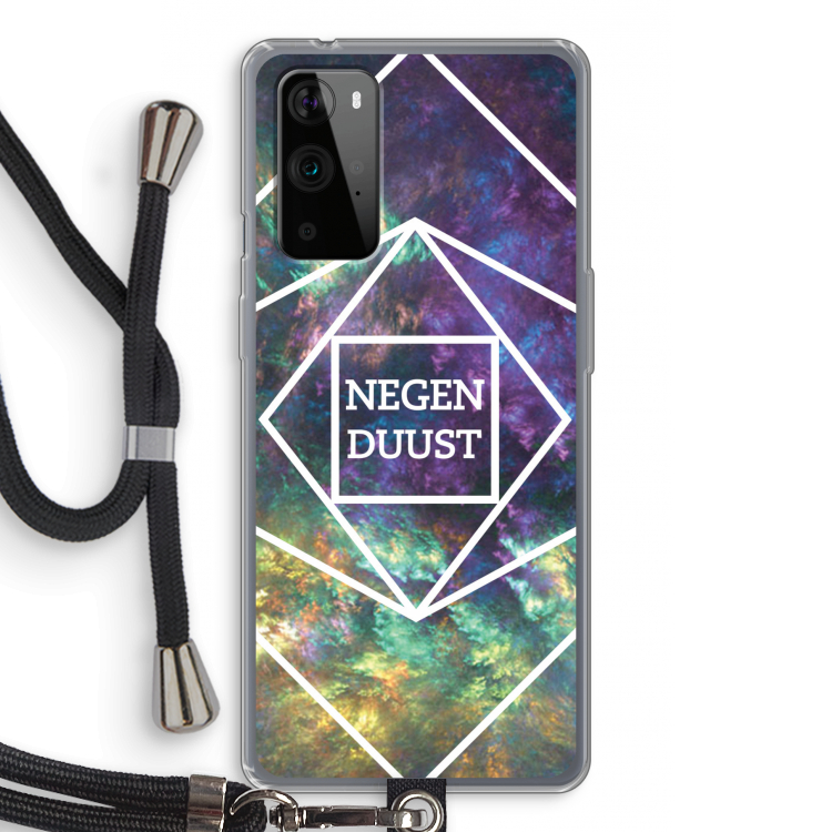 Negenduust ruimte: OnePlus 9 Pro Transparant Hoesje met koord