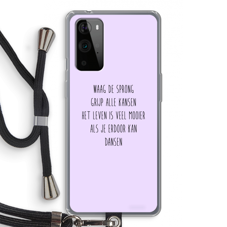Sprong: OnePlus 9 Pro Transparant Hoesje met koord