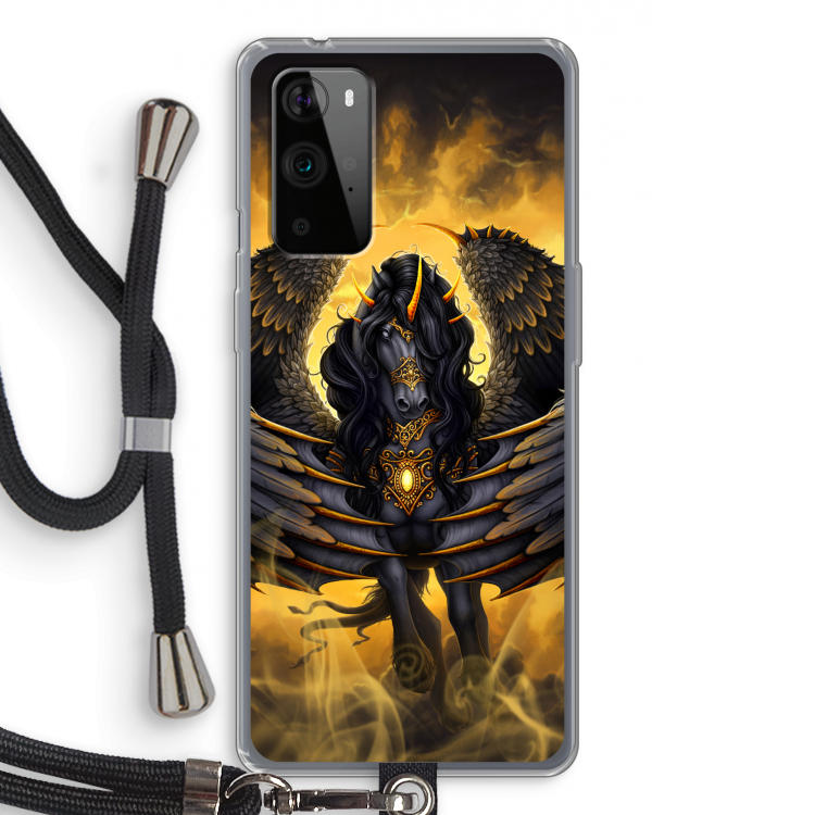 Pegasus: OnePlus 9 Pro Transparant Hoesje met koord
