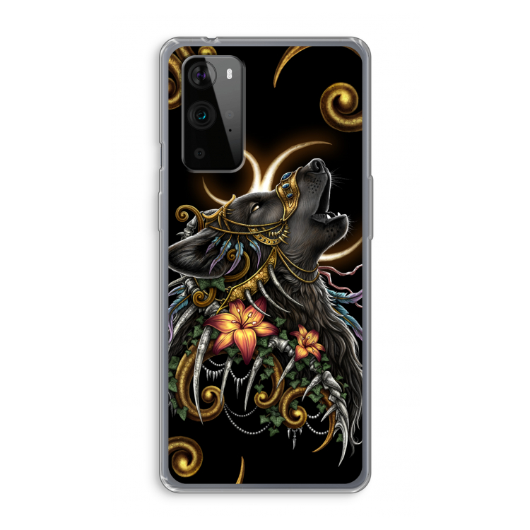 Huilende Wolf: OnePlus 9 Pro Transparant Hoesje