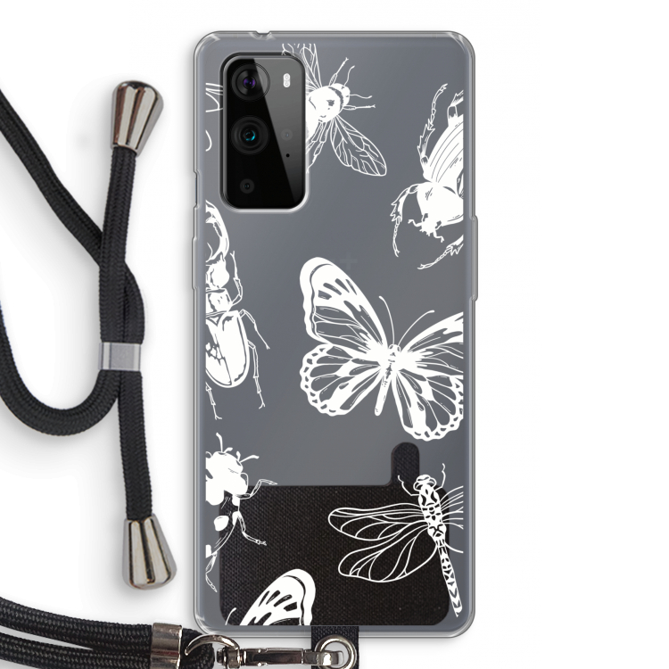 Tiny Bugs: OnePlus 9 Pro Transparant Hoesje met koord