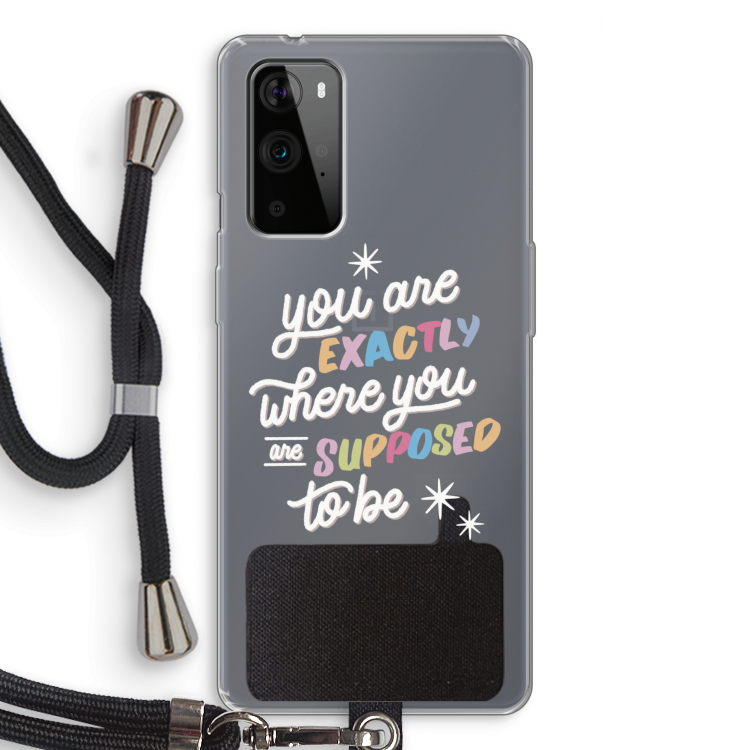 Right Place: OnePlus 9 Pro Transparant Hoesje met koord