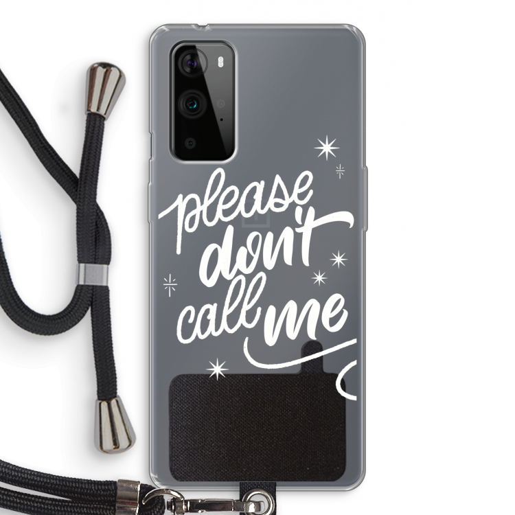 Don't call: OnePlus 9 Pro Transparant Hoesje met koord
