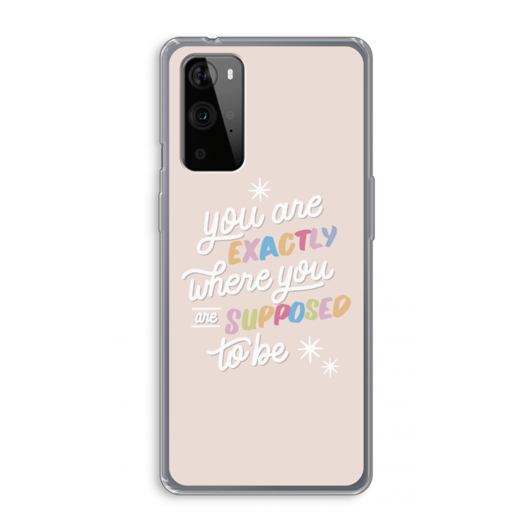 Right Place: OnePlus 9 Pro Transparant Hoesje