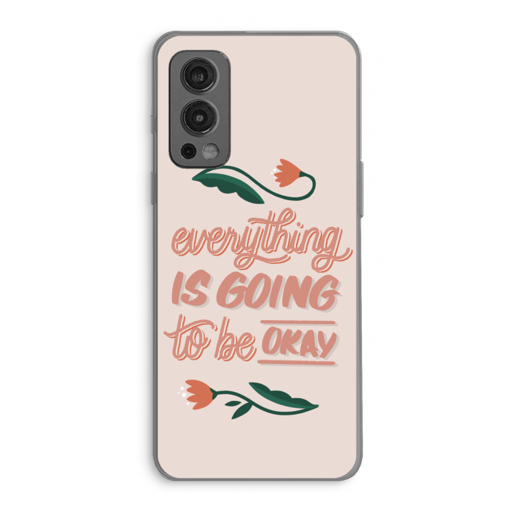 Optimistic flower girl: OnePlus Nord 2 5G Transparant Hoesje