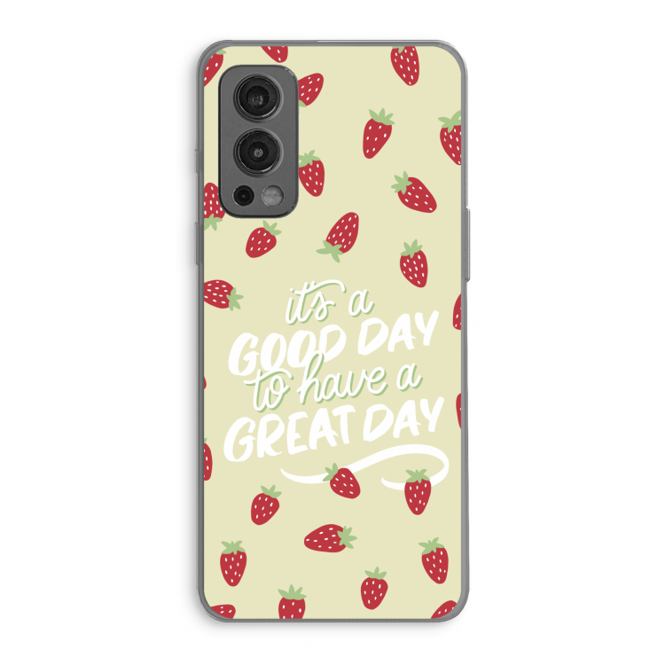 Don't forget to have a great day: OnePlus Nord 2 5G Transparant Hoesje