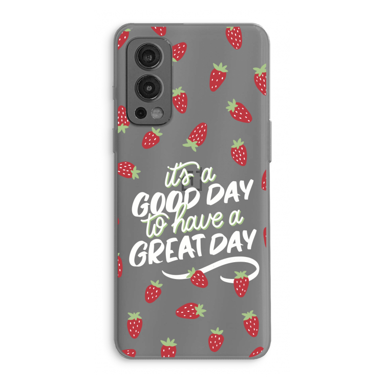 Don't forget to have a great day: OnePlus Nord 2 5G Transparant Hoesje