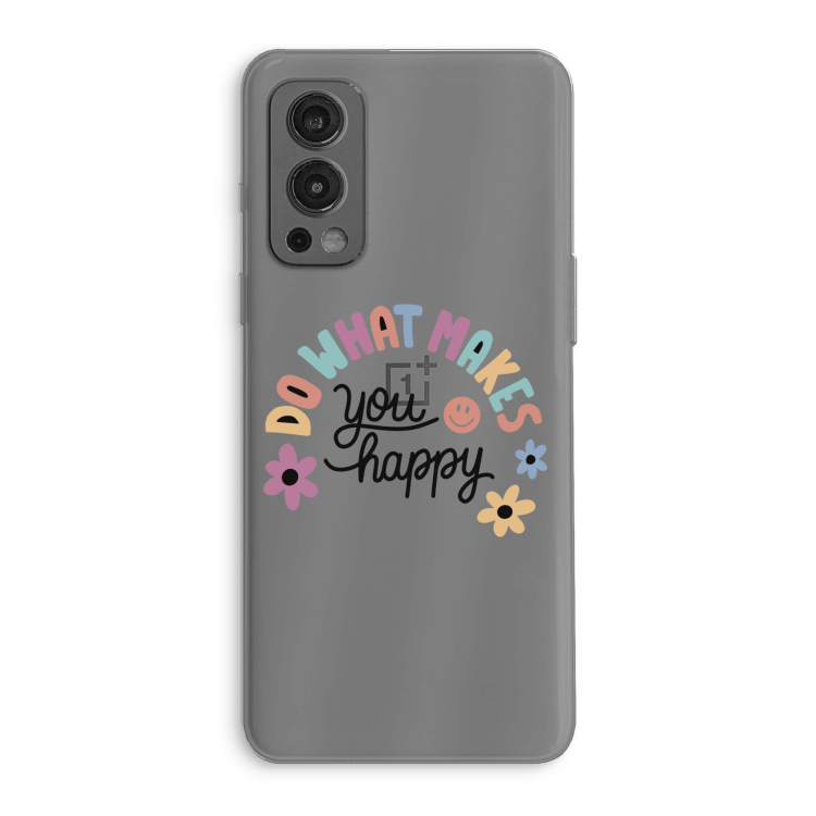 Happy days: OnePlus Nord 2 5G Transparant Hoesje