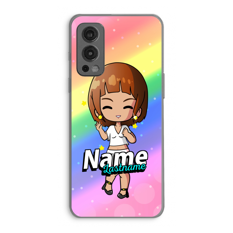 Chibi Maker vrouw: OnePlus Nord 2 5G Transparant Hoesje