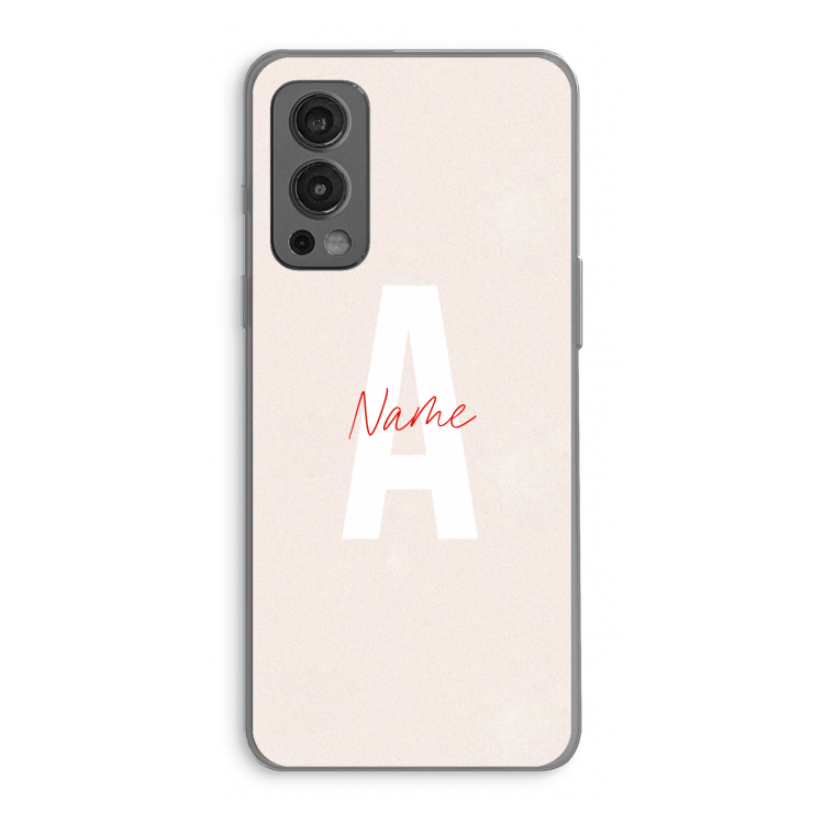 Strawberry Milkshake: OnePlus Nord 2 5G Transparant Hoesje
