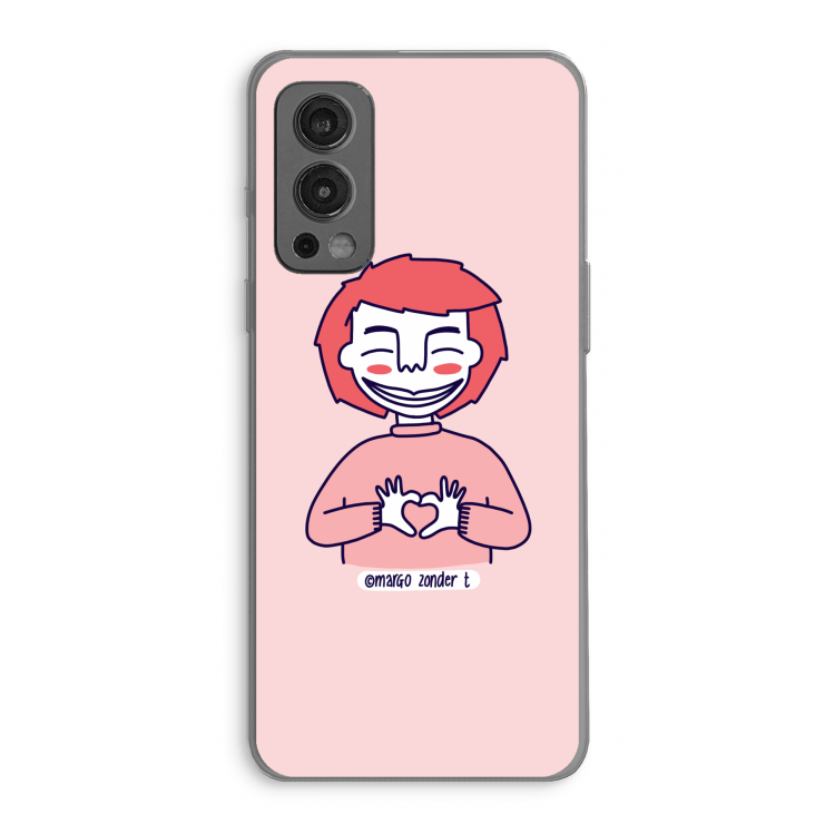 Hartje: OnePlus Nord 2 5G Transparant Hoesje