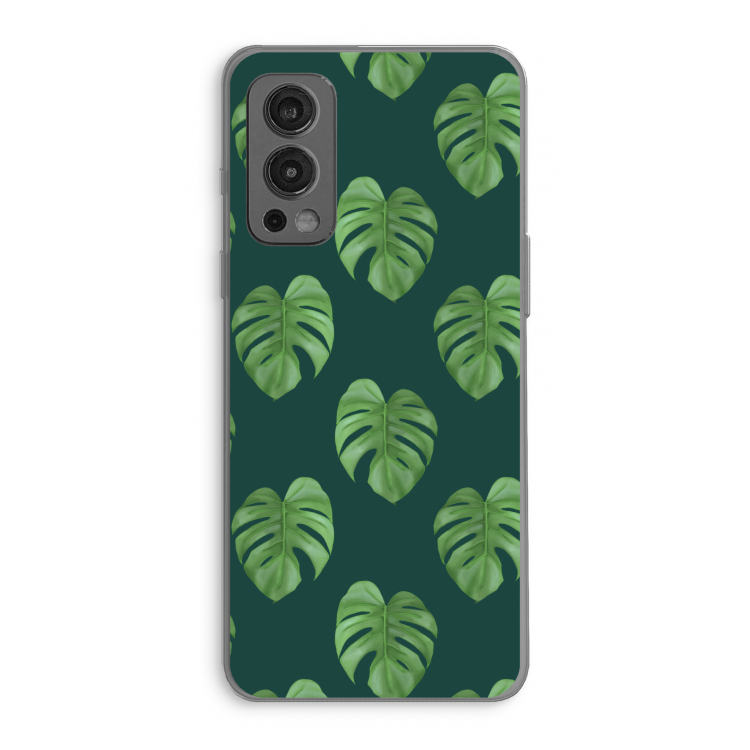Monstera leaves: OnePlus Nord 2 5G Transparant Hoesje