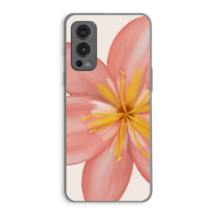 Pink Ellila Flower: OnePlus Nord 2 5G Transparant Hoesje