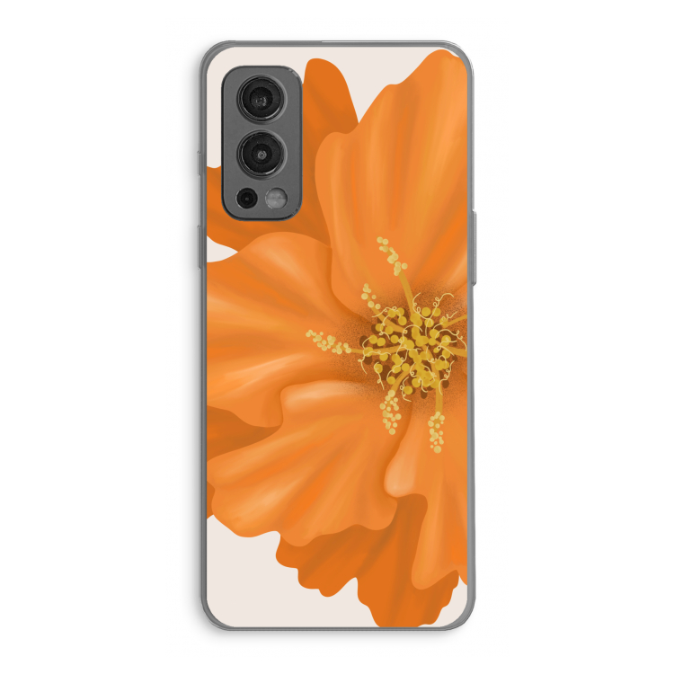 Orange Ellila flower: OnePlus Nord 2 5G Transparant Hoesje