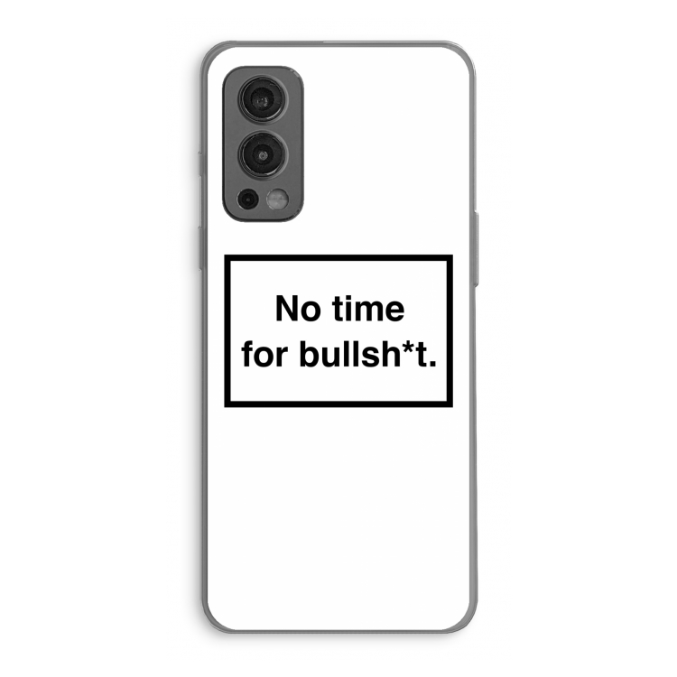 No time: OnePlus Nord 2 5G Transparant Hoesje