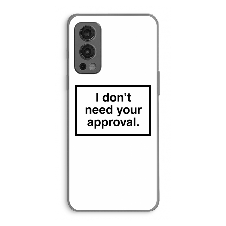 Don't need approval: OnePlus Nord 2 5G Transparant Hoesje
