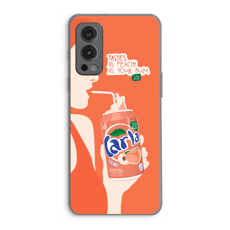 Peach please!: OnePlus Nord 2 5G Transparant Hoesje