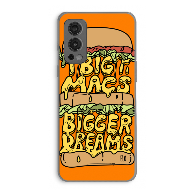 Big Macs Bigger Dreams: OnePlus Nord 2 5G Transparant Hoesje