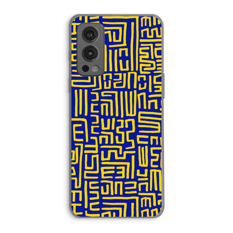 Majorelle Blue Print: OnePlus Nord 2 5G Transparant Hoesje