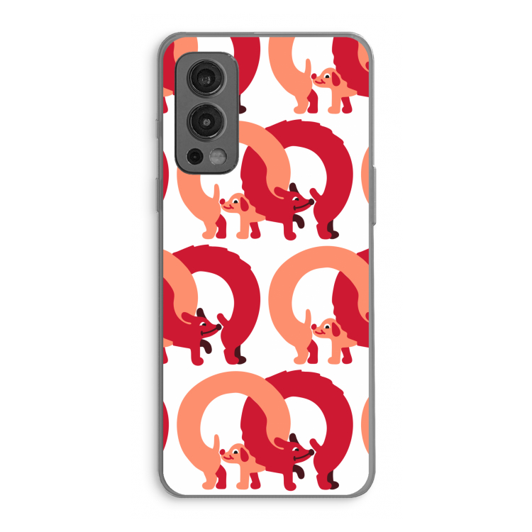 Dogs: OnePlus Nord 2 5G Transparant Hoesje