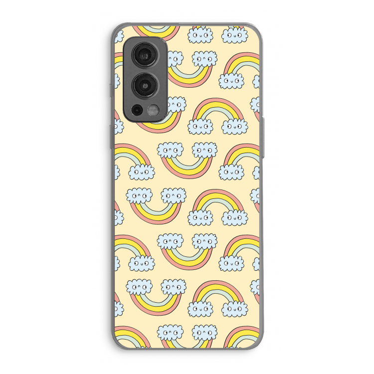 Regenboog: OnePlus Nord 2 5G Transparant Hoesje