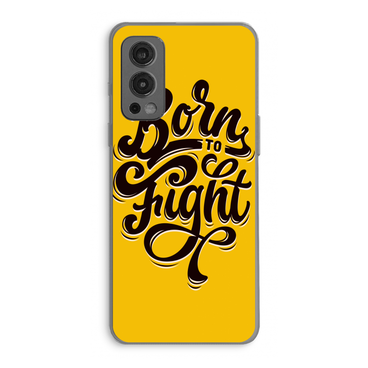 Born to Fight: OnePlus Nord 2 5G Transparant Hoesje