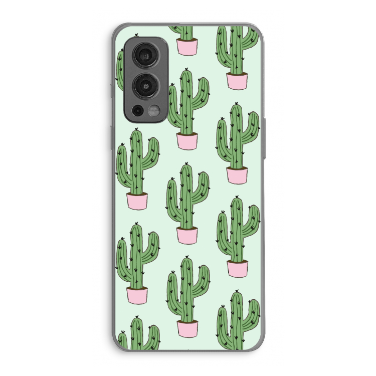 Cactus Lover: OnePlus Nord 2 5G Transparant Hoesje
