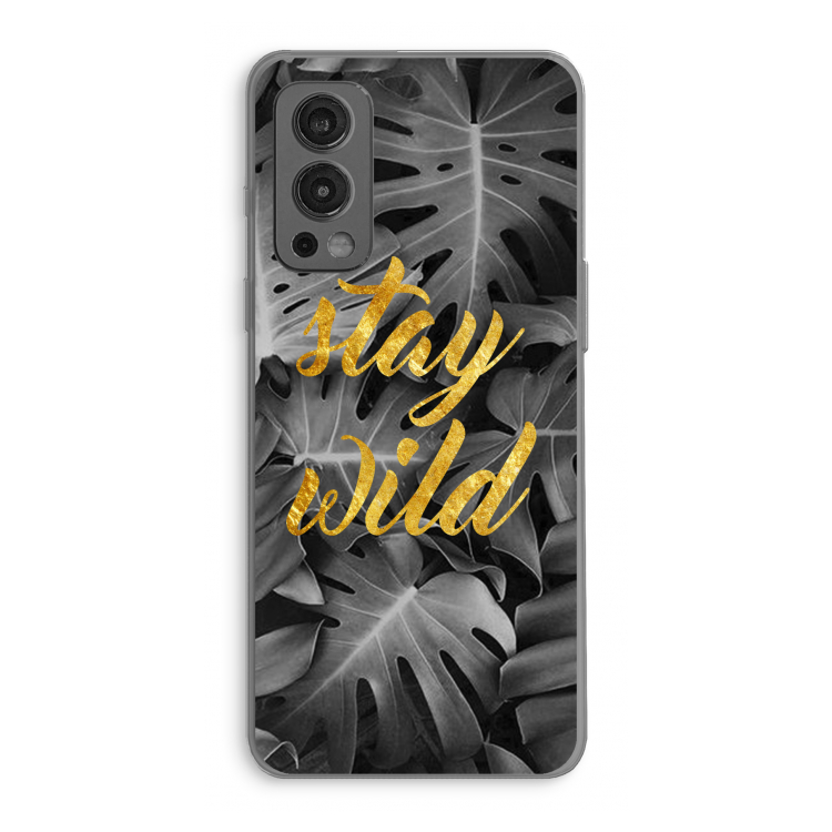 Stay wild: OnePlus Nord 2 5G Transparant Hoesje