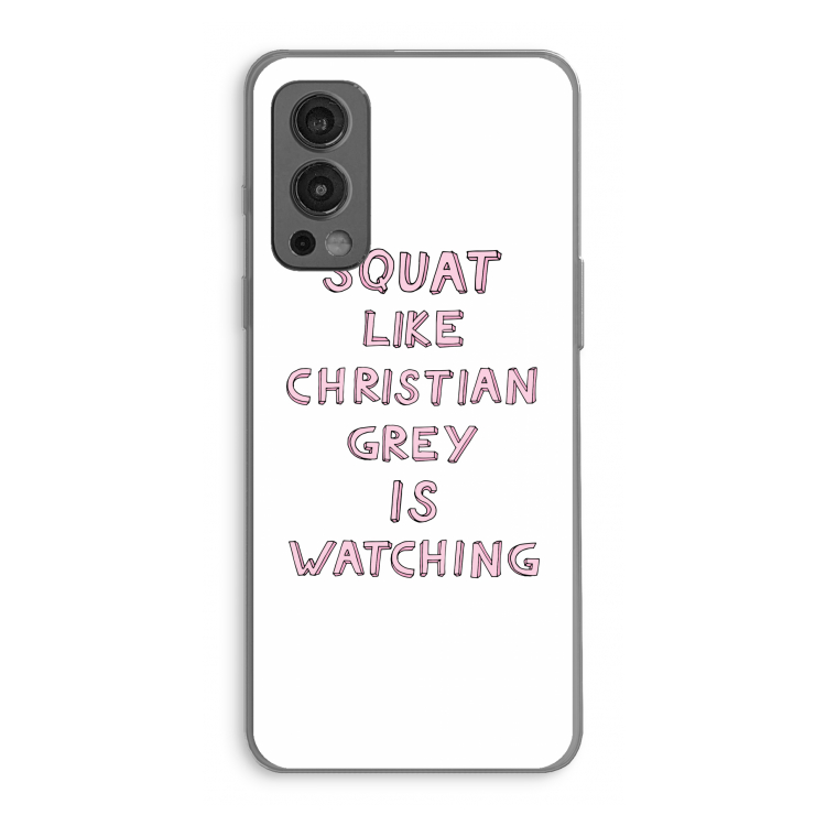 Christian Grey: OnePlus Nord 2 5G Transparant Hoesje