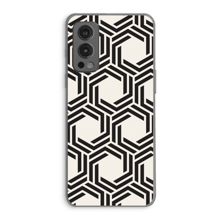 Geometrisch patroon: OnePlus Nord 2 5G Transparant Hoesje