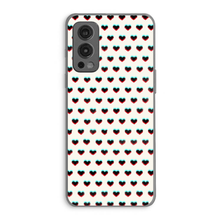 Hartjes: OnePlus Nord 2 5G Transparant Hoesje