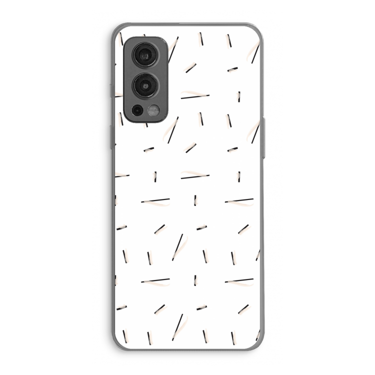 Hipster stripes: OnePlus Nord 2 5G Transparant Hoesje
