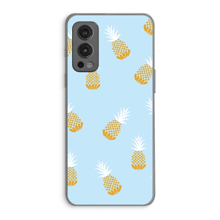 Ananasjes: OnePlus Nord 2 5G Transparant Hoesje