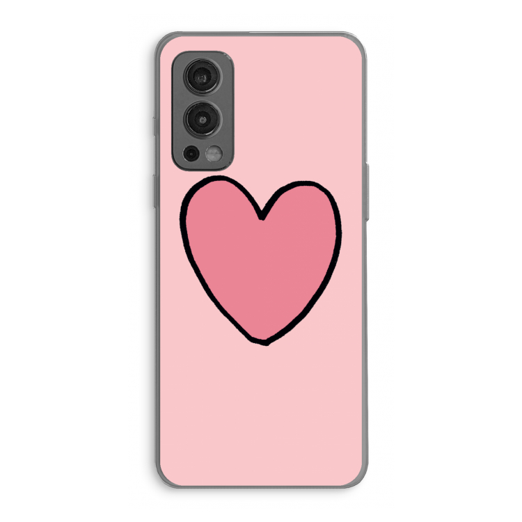 Hartje: OnePlus Nord 2 5G Transparant Hoesje