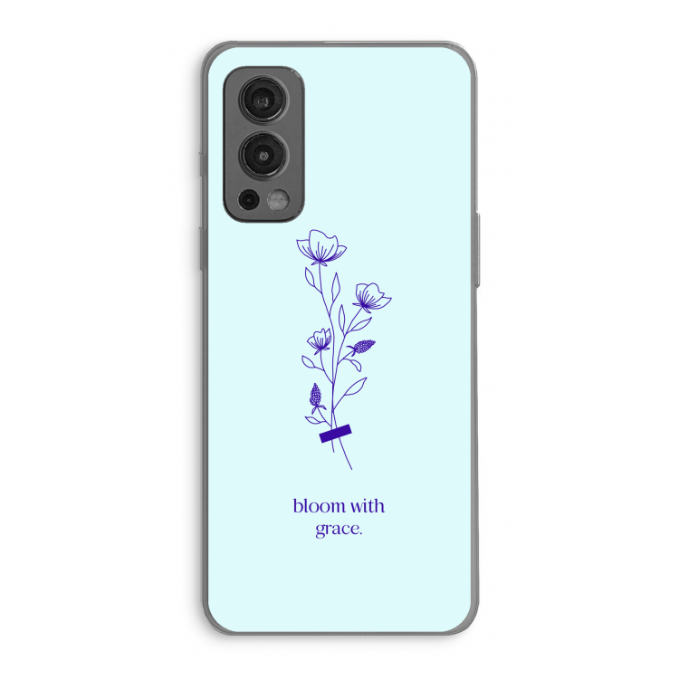 Bloom with grace: OnePlus Nord 2 5G Transparant Hoesje